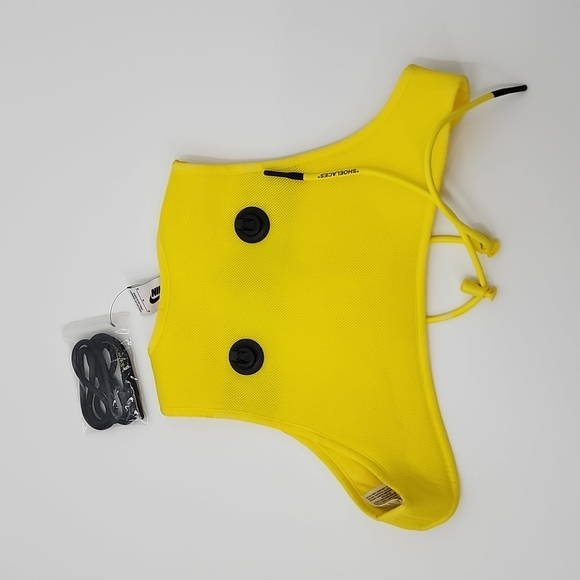 Rare Nike X OFF-WHITE NRG X Cross Bib Optic Yellow M - Picture 4 of 9